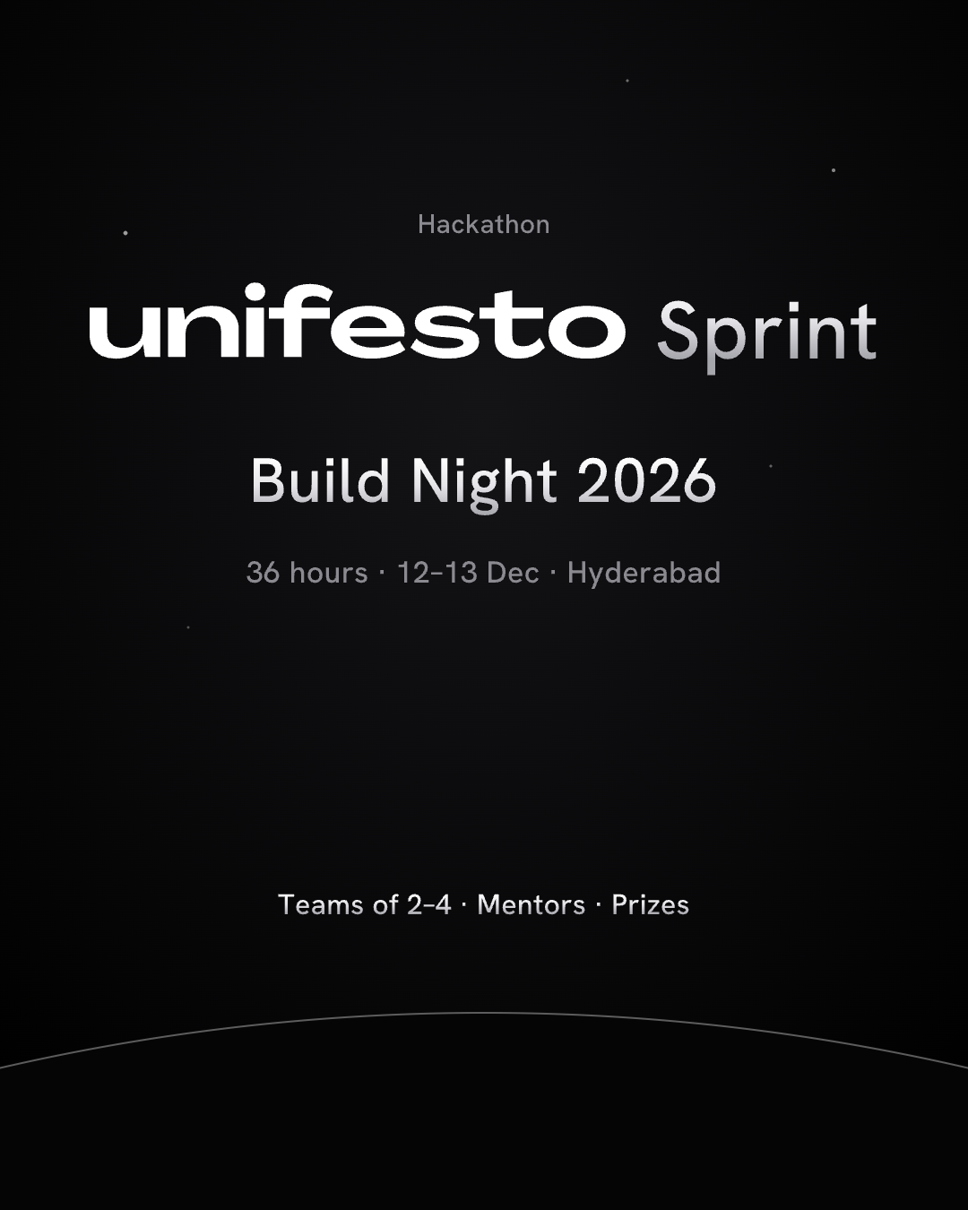 Sample poster with Unifesto Sprint: Headline: lockup as the title